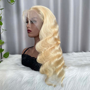 Blonde 13x4 Frontal Wig Body Wave 613 Human Hair Lace Wigs