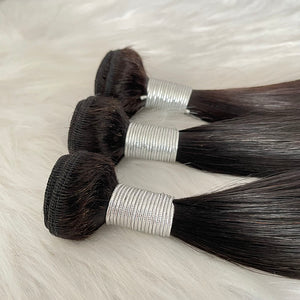 12A Double Drawn Virgin Hair Bundles Straight Human Hair Extensions