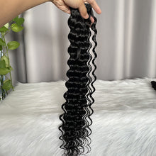12A Deep Wave Human Hair Bundles Double Drawn Original Hair Weft