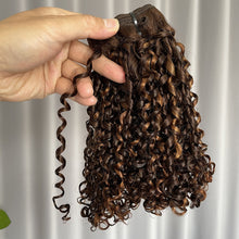 P4/30 12A Pixie Curl Double Drawn Human Hair Weft