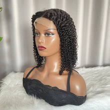 4x4 Closure Bob Wig Kinky Curly Human Hair Lace Wig