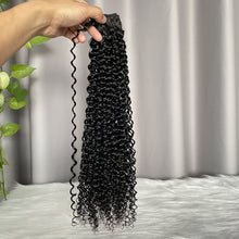 12A Jerry Curl Human Hair Bundles Double Drawn Raw Hair Weft