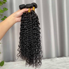 9A Water Wave Hair Bundles Natural Color Virgin Human Hair Weft Free Shipping