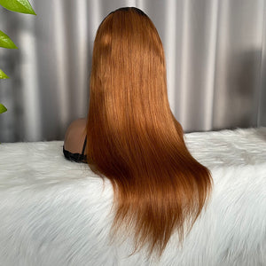 4x4 Closure Wig Straight Human Hair Color T1b/30