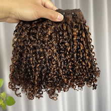 P4/30 12A Pixie Curl Double Drawn Human Hair Weft