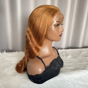 5x5 Closure Wig Body Wave Human Hair Lace Wigs Color 30