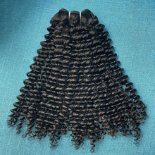 12A Kinky Curly Human Hair Bundles Double Drawn Hair Weft