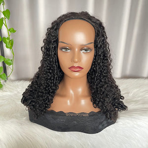 Half Wig Pixie Curly SDD Human Hair Wigs