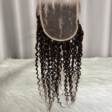 12A Pixie Curls Human Hair Bundles with Lace Closure SDD Color 4 Hair