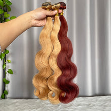 12A Colored Body Wave Human Hair Bundles SDD Hair Weft
