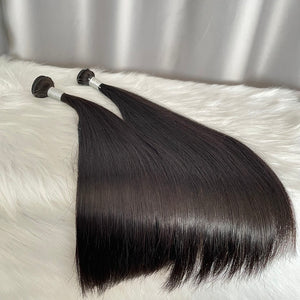 12A Double Drawn Virgin Hair Bundles Straight Human Hair Extensions