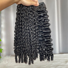 Pixie Curly and Burmese Curly Human Hair Bundles SDD Hair Curl Tips Double Drawn