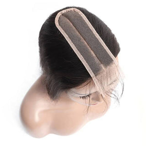 2x6 Lace Closure Straight Virgin Hair Kimk Closure 100% Human Hair Deep Part