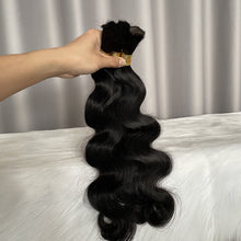 Bulk Hair Body Wave Human Hair Extensions 100g/piece