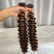 SDD P4/27 Deep Wave 100% Human Hair Lace Closure & Frontal Hair 12A