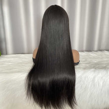 Cheaper Straight Hair  Wig 180% Density Virgin Human Hair Machine Made Wig With Bangs