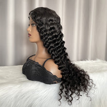 V Part Wig Deep Wave Glueless Virgin Human Hair Wigs