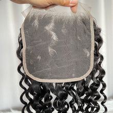 6x6 Closure Water Wave Human Hair Lace Closure Virgin Hair