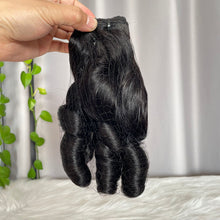 SDD Bouncy Curls Human Hair Bundles with Closure Frontal Natural Color