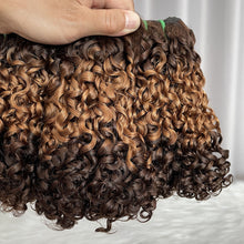 SDD Pixie Curls Human Hair Weave T4/30/4 Super Double Drawn