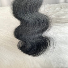 Jet Black Body Wave Human Hair Bundles 12A Double Drawn