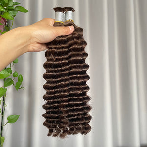 Deep Wave Braiding Hair Bulk Hair Human Hair Extensions 100g per Bundle