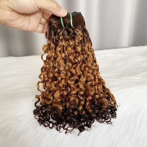12A Water Curl Hair Double Drawn Color T4/30/4