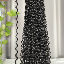 12A Jerry Curl Human Hair Bundles Double Drawn Raw Hair Weft