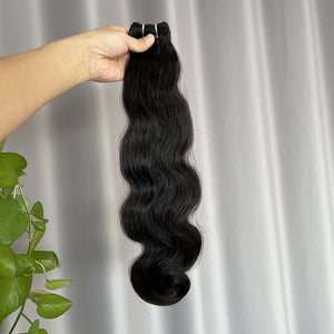 12A Double Drawn Body Wave Bundles Natural Color Human Hair Free Shipping