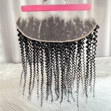13x4 Frontal Kinky Curly Human Hair Lace Frontal Natural Color