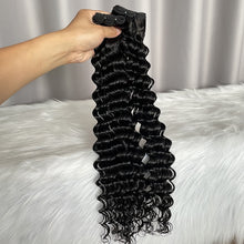 12A Deep Wave Human Hair Bundles Double Drawn Original Hair Weft