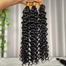 12A Bulk Hair Water Wave Human Hair Extensions 100g per Piece Braiding Hair