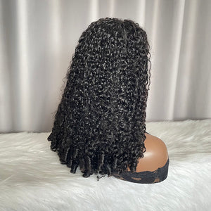 Half Wig Pixie Curly SDD Human Hair Wigs