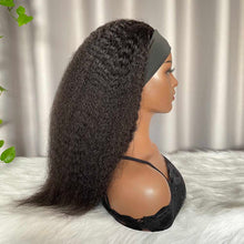 Kinky Straight Headband Wig 100% Human Hair 200% Density 10A Grade