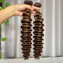 SDD P4/27 Deep Wave 100% Human Hair Lace Closure & Frontal Hair 12A