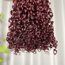 12A Pixie Curly Hair Double Drawn Color 99J Burgundy
