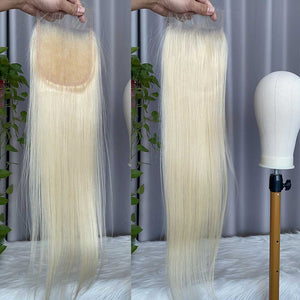 Blonde 5x5 Closure 613 Straight Human Hair Lace Closure