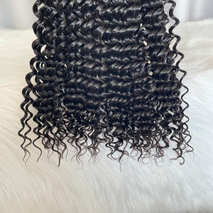 12A SDD Deep Curly Human Hair Bundles Natural Color Raw Hair
