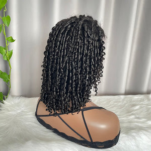 Pixie Curly Wig 4x4 Closure Human Hair Lace Wigs SDD Natural Hair