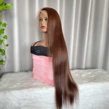 Chocolate Brown Human Hair Wig 13x4 Lace Frontal Wig