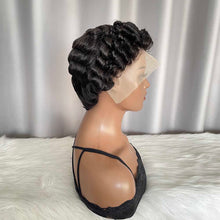 Short Pixie Cut Human Hair Wig 13x4 Lace Wig FLFY110