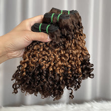 SDD Pixie Curls Human Hair Weave T4/30/4 Super Double Drawn