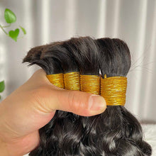 12A Bulk Hair Water Wave Human Hair Extensions 100g per Piece Braiding Hair