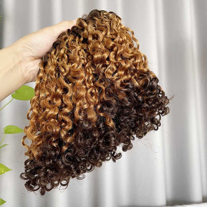 12A Water Curl Hair Double Drawn Color T4/30/4