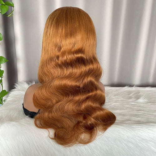 5x5 Closure Wig Body Wave Human Hair Lace Wigs Color 30