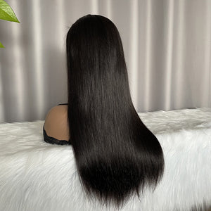 12A 4x4 Closure Wig Straight Human Hair Lace Wig