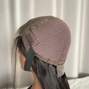 5x5 Closure Wig Straight Virgin Hair Lace Wigs HD Thin Transparent Lace Free Shipping