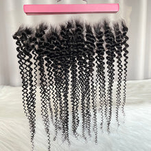 13x4 Frontal Kinky Curly Human Hair Lace Frontal Natural Color