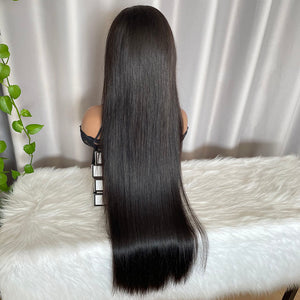 HD 13x4 Frontal Wig Raw Human Hair Lace Wigs SDD Bone Straight
