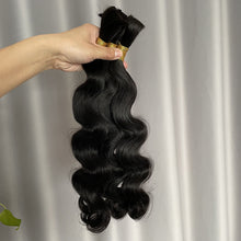 Bulk Hair Body Wave Human Hair Extensions 100g/piece